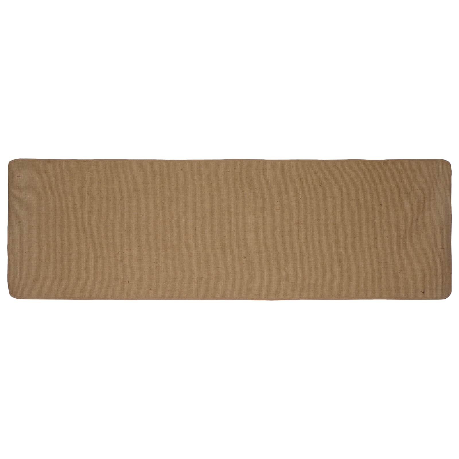 vidaXL Килим за площ Светло кафяво 80 x 300 cm юта
