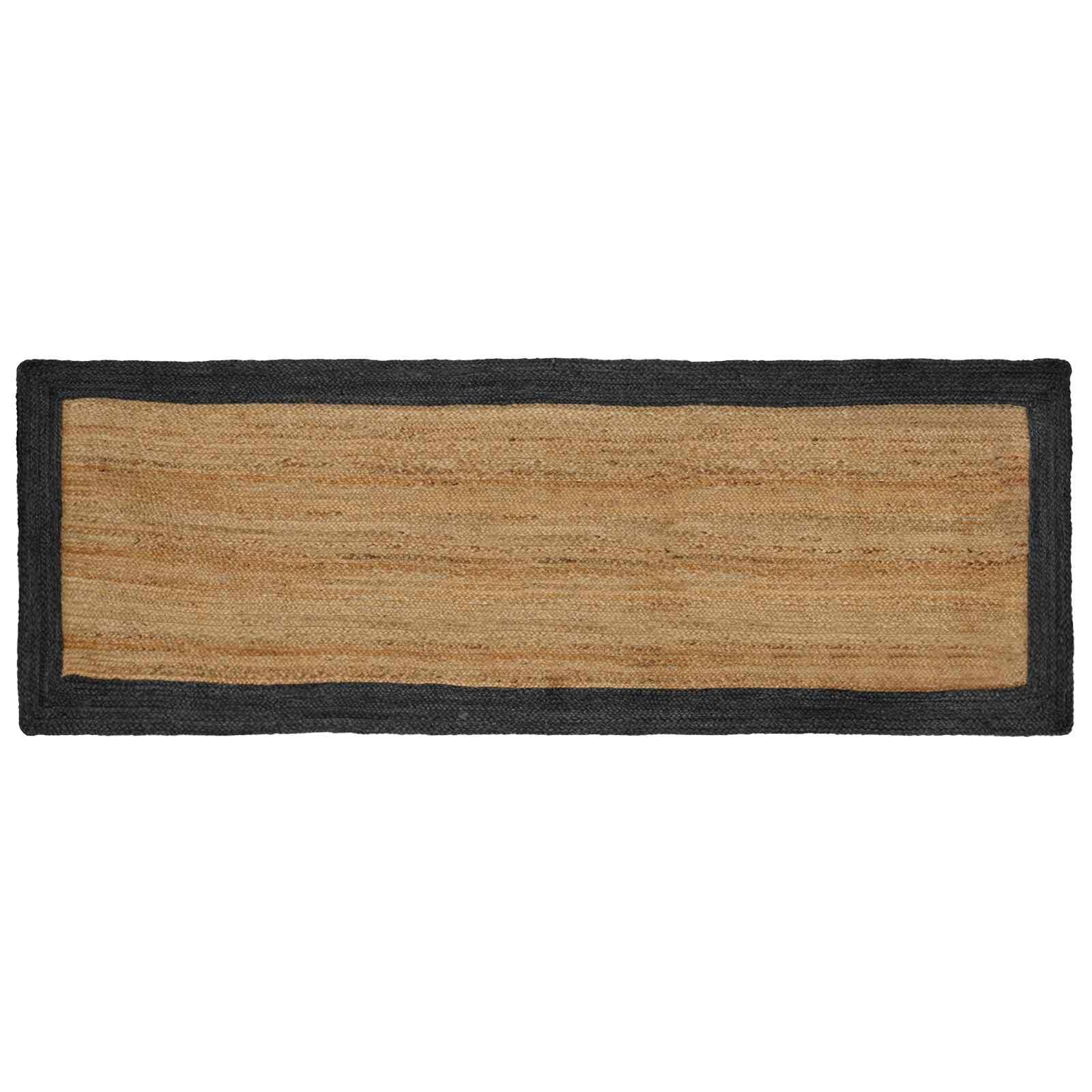 vidaXL Килим за площ Тъмносиво 80 x 200 cm юта