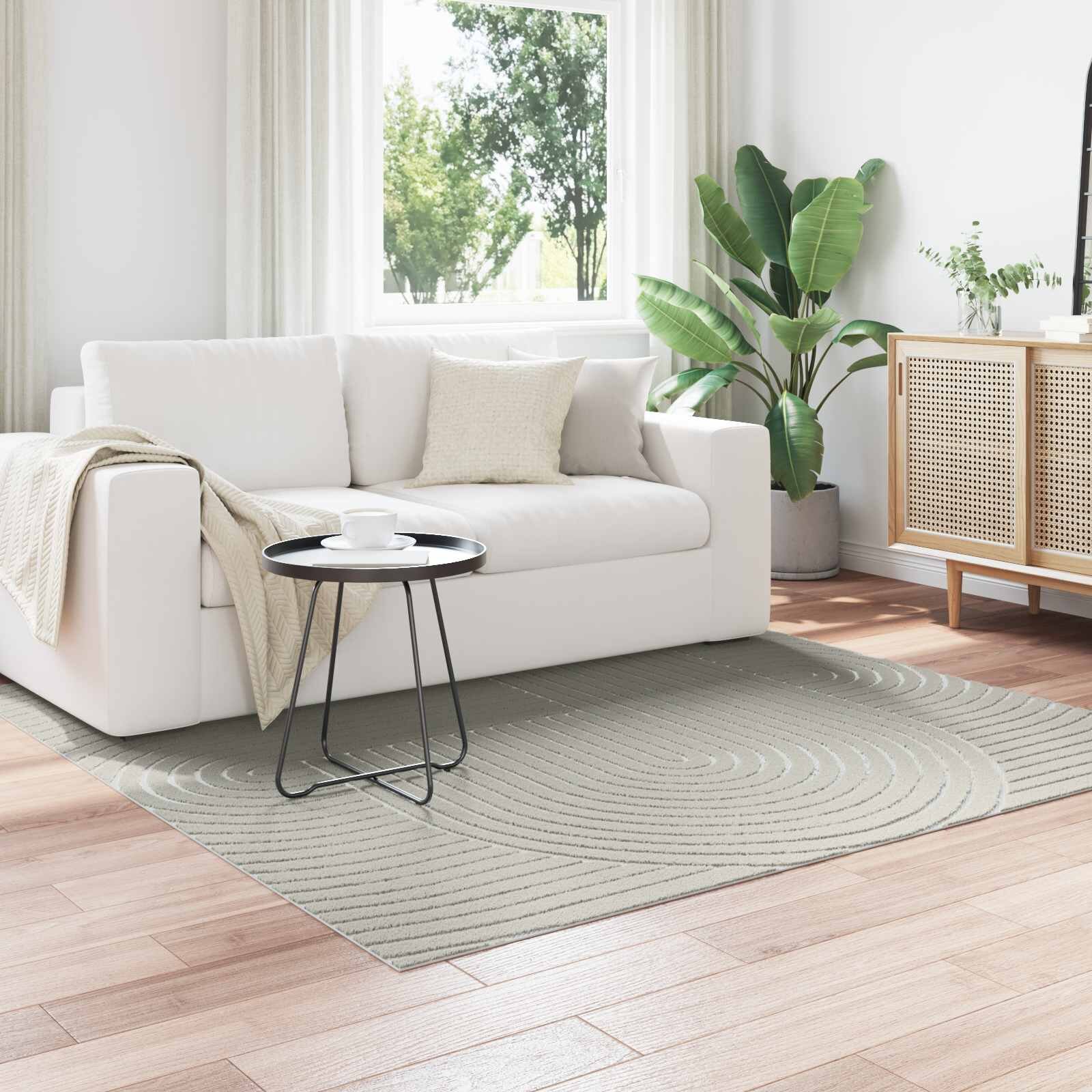 vidaXL Килим за вътрешна и външна употреба PALMERAS Зелен 120 x 120 cm