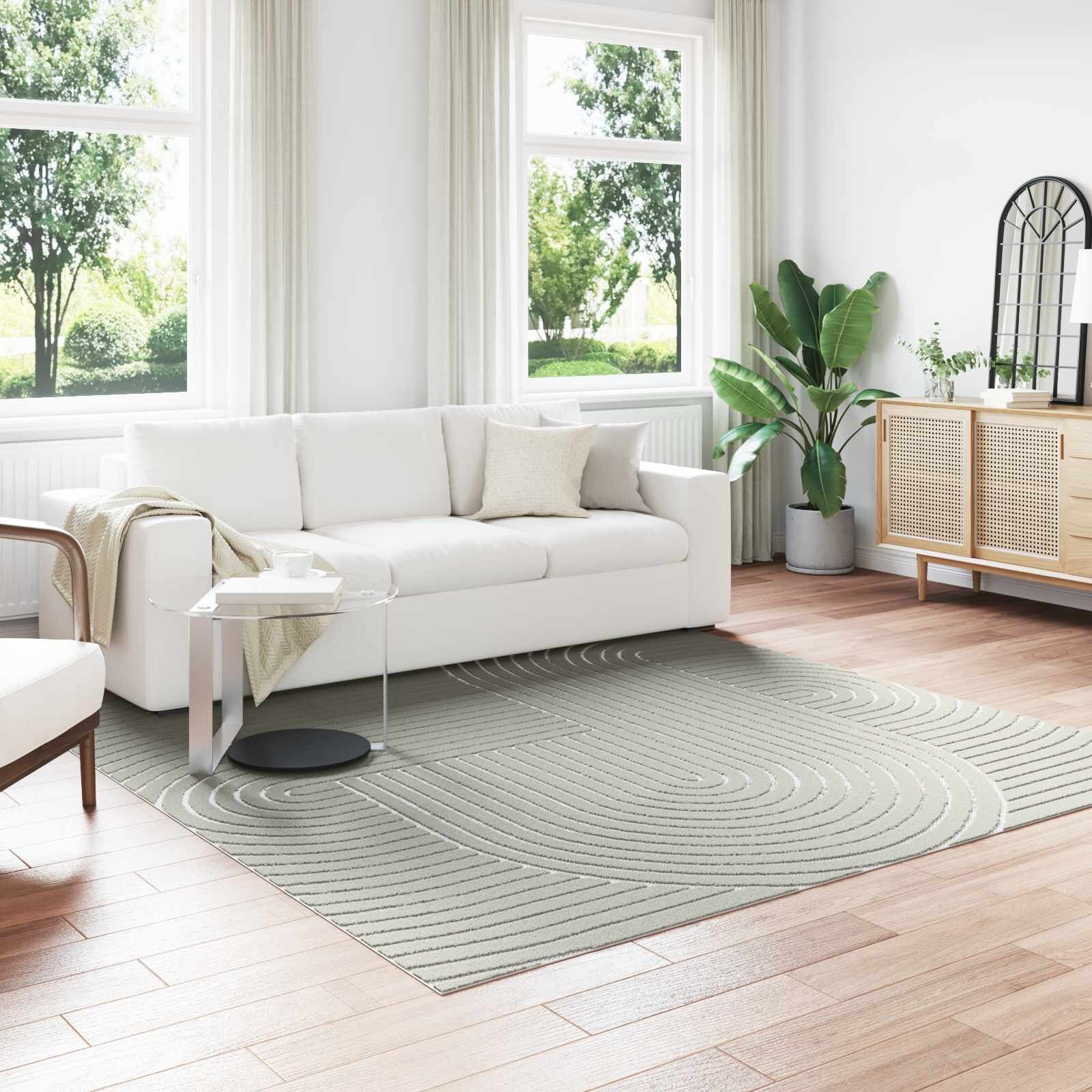 vidaXL Килим за вътрешна и външна употреба PALMERAS Зелен 240 x 240 cm