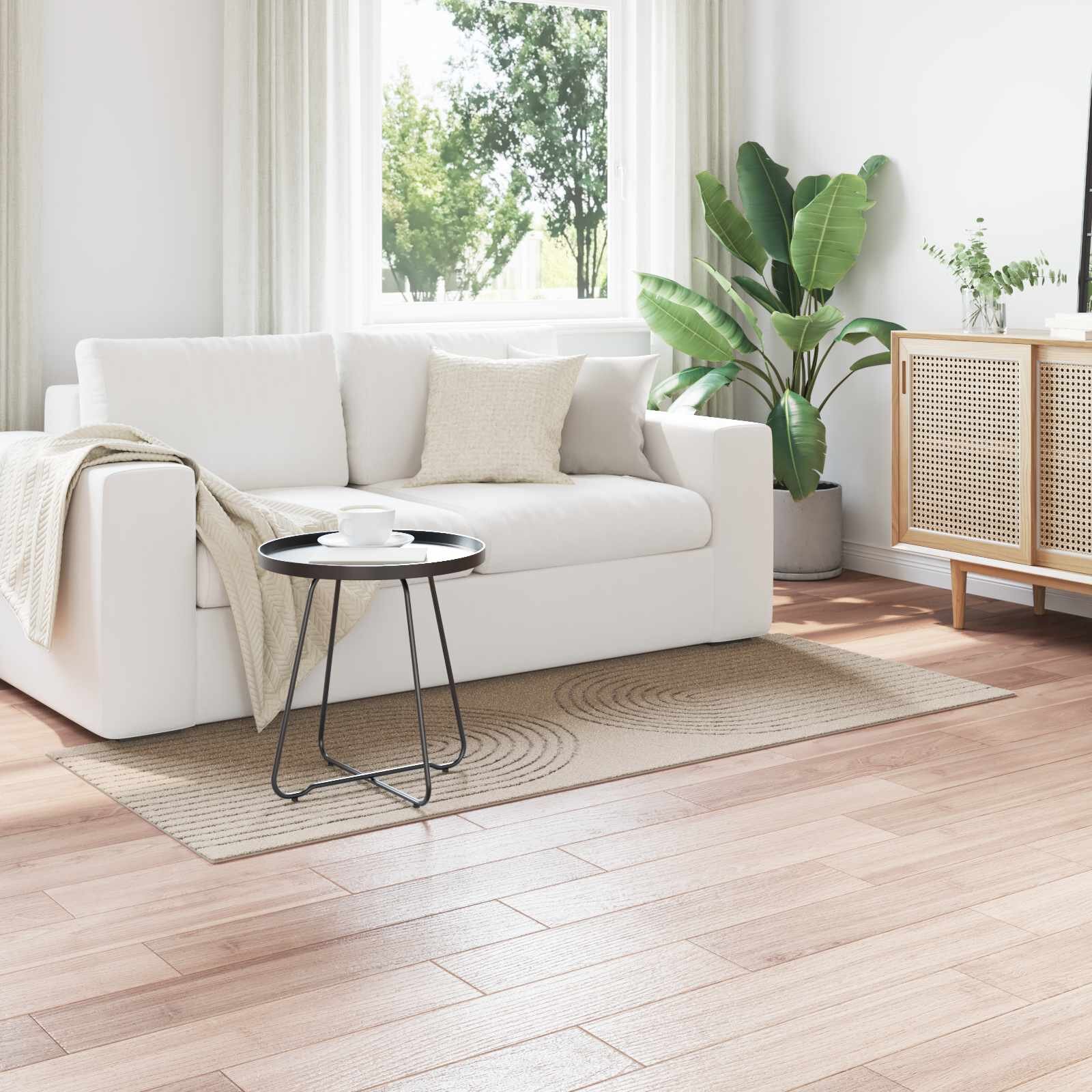vidaXL Килим за вътрешно помещение GALATI Бежово 150 x 80 cm Полиестер