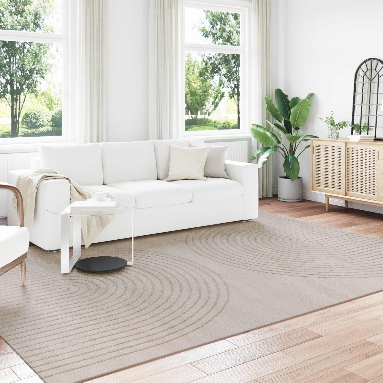 vidaXL Килим за вътрешно помещение GALATI Бежово 280 x 200 см