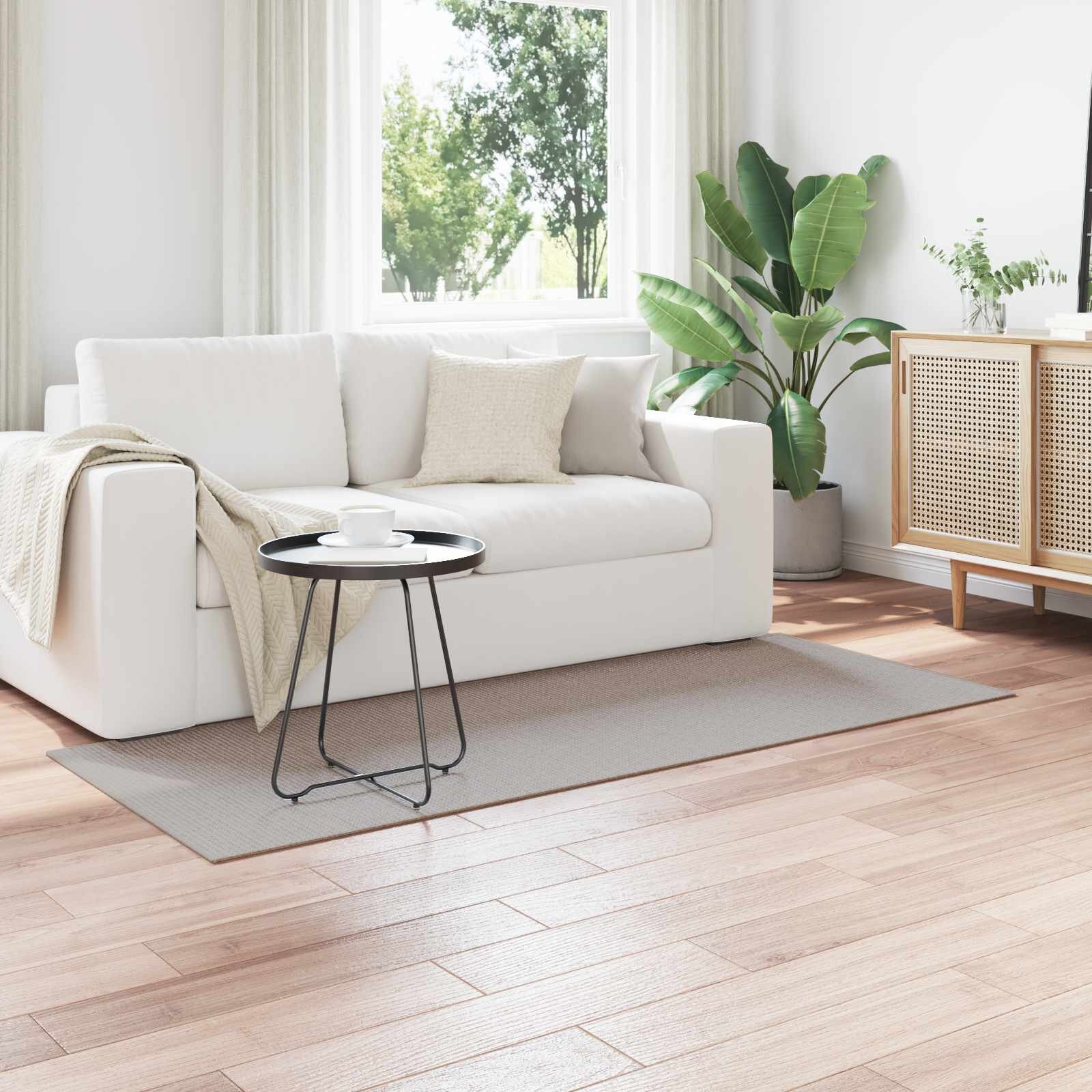 vidaXL Килим за вътрешно помещение LUGO Крем и Тауpe 80 x 150 cm