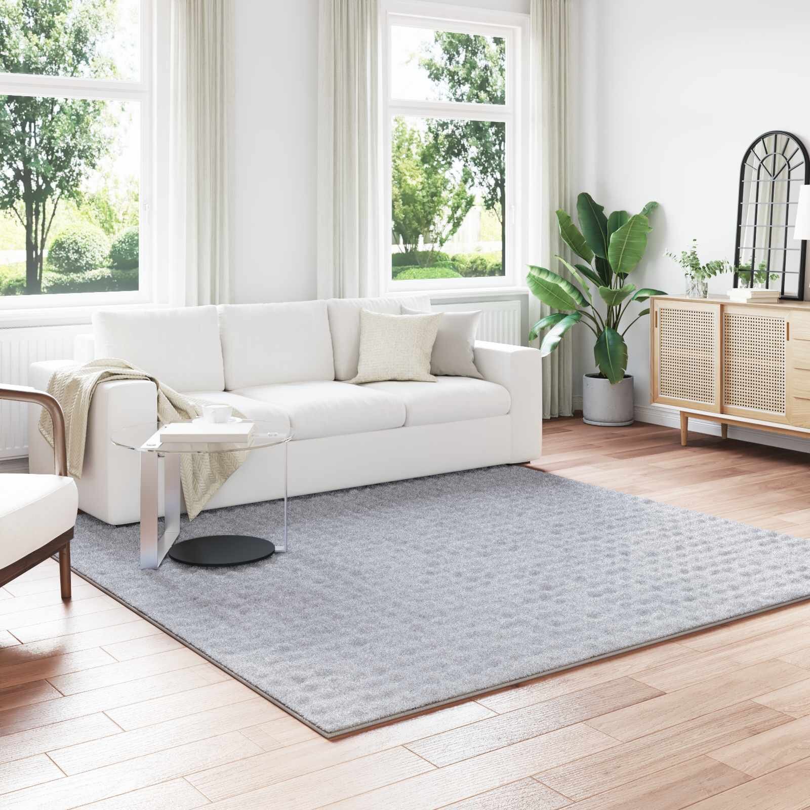 vidaXL Килими за помещение Квадратна SIROLO Сиво 240 x 240 cm