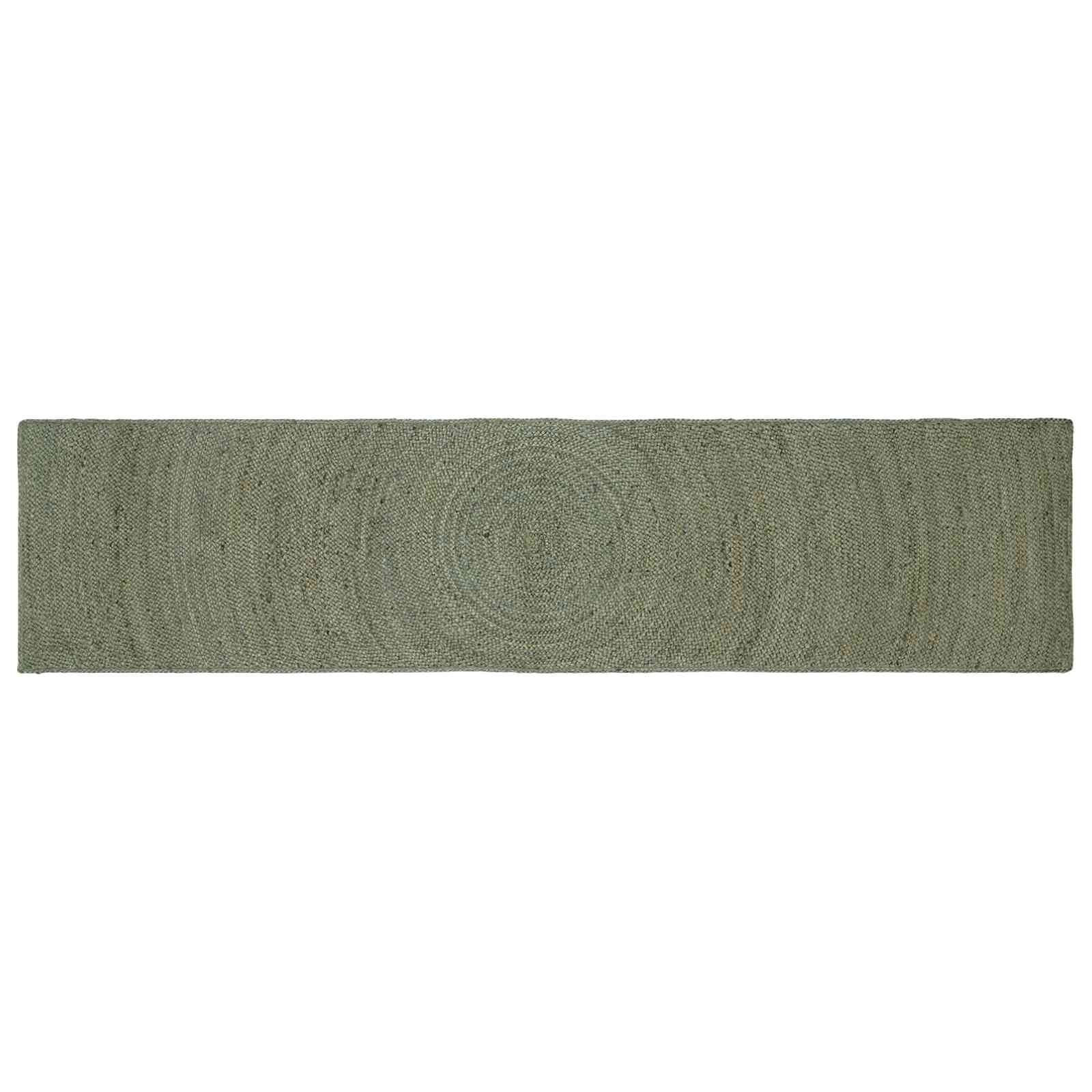 vidaXL Килими за помещение Маслиненозелено 60 x 300 cm юта