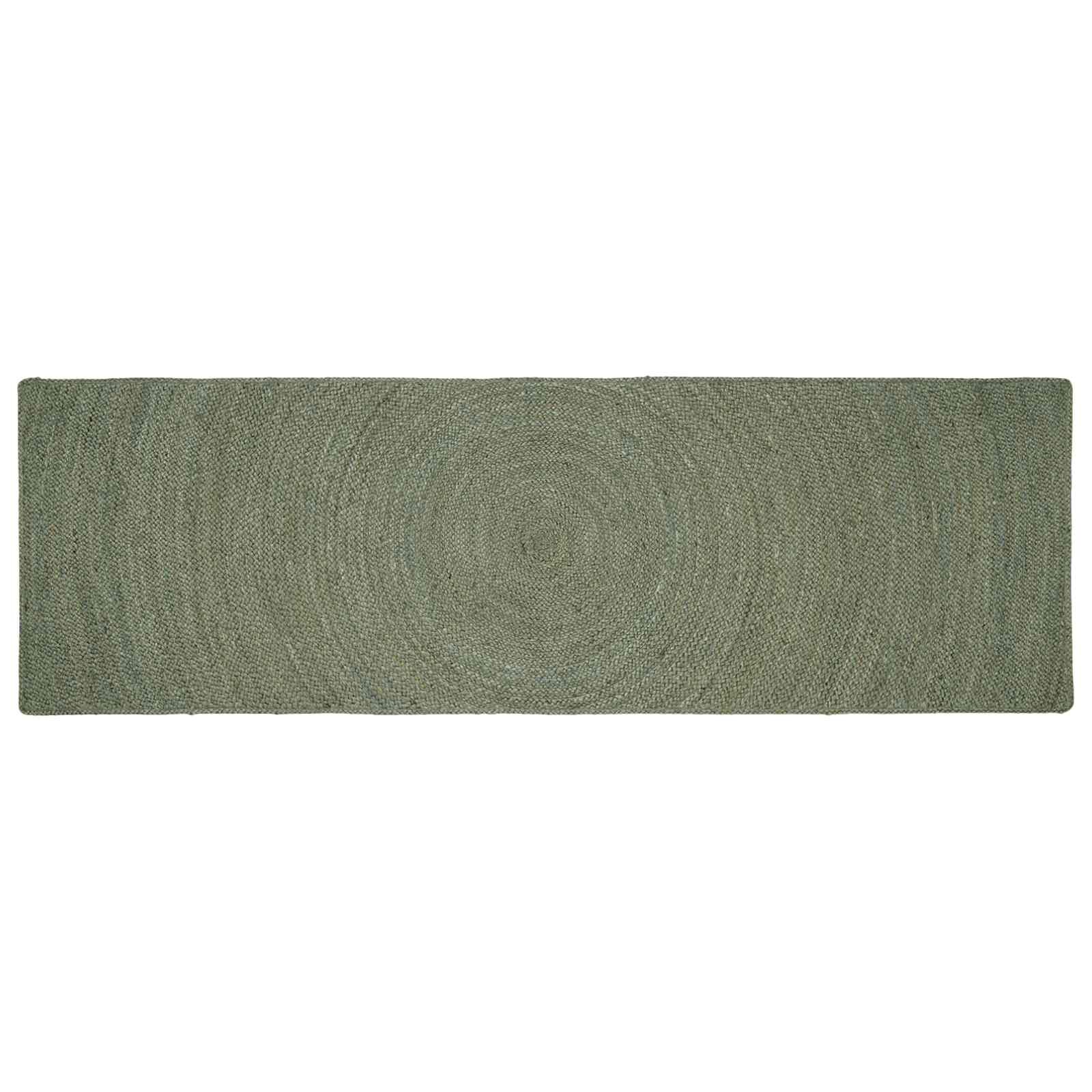 vidaXL Килими за помещение Маслиненозелено 80 x 200 cm юта