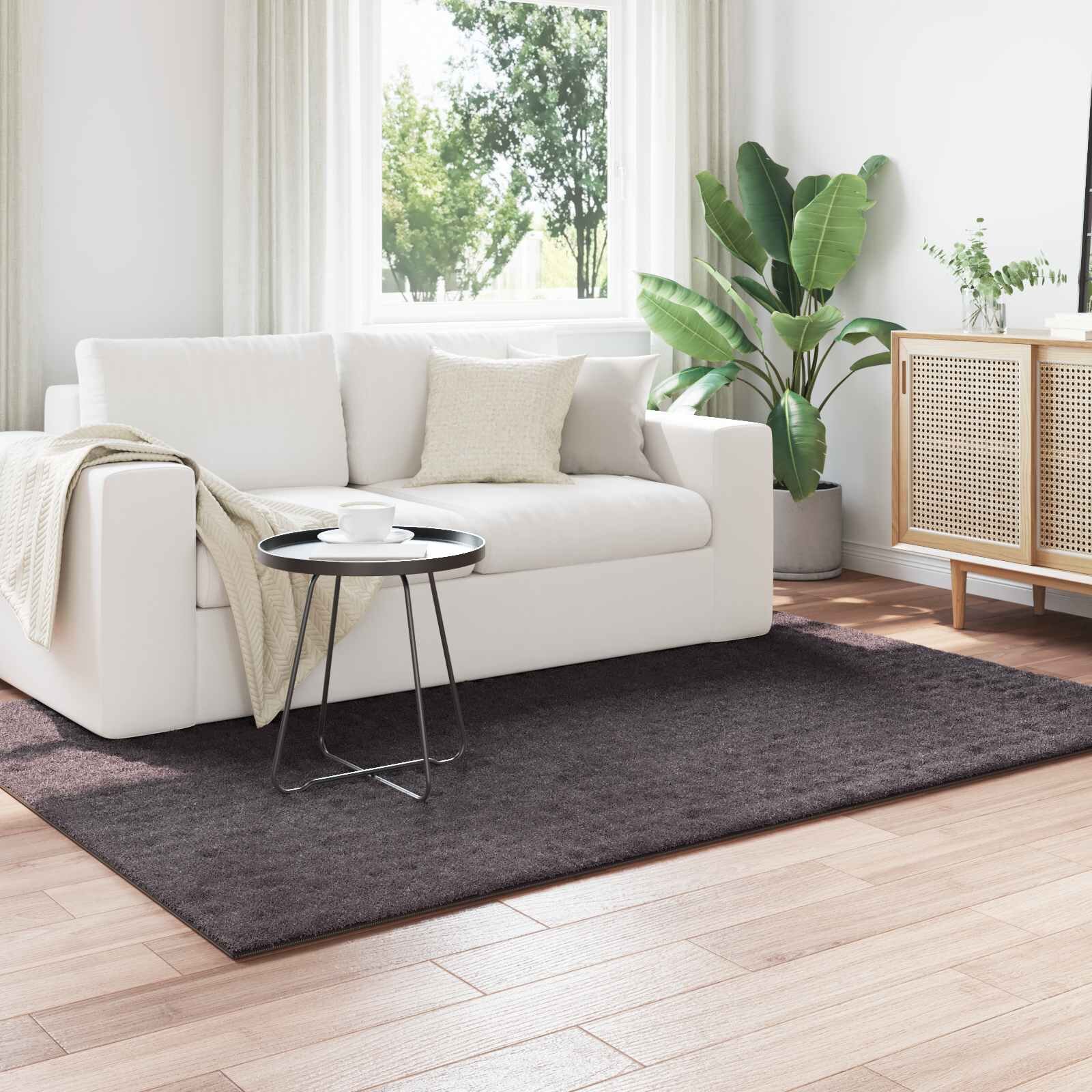 vidaXL Килими за помещение SIROLO Антрацит 170 x 120 см Полиестер