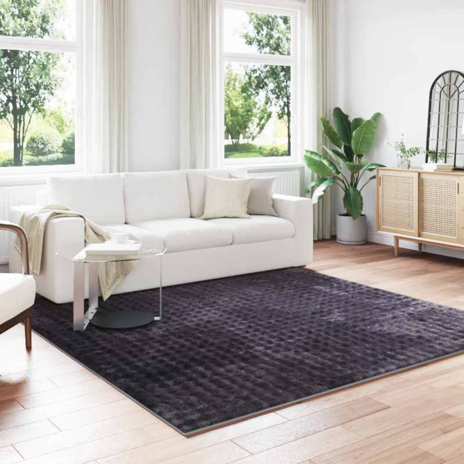 vidaXL Килими за помещение SIROLO Бежово 200 x 200 cm Полиестер