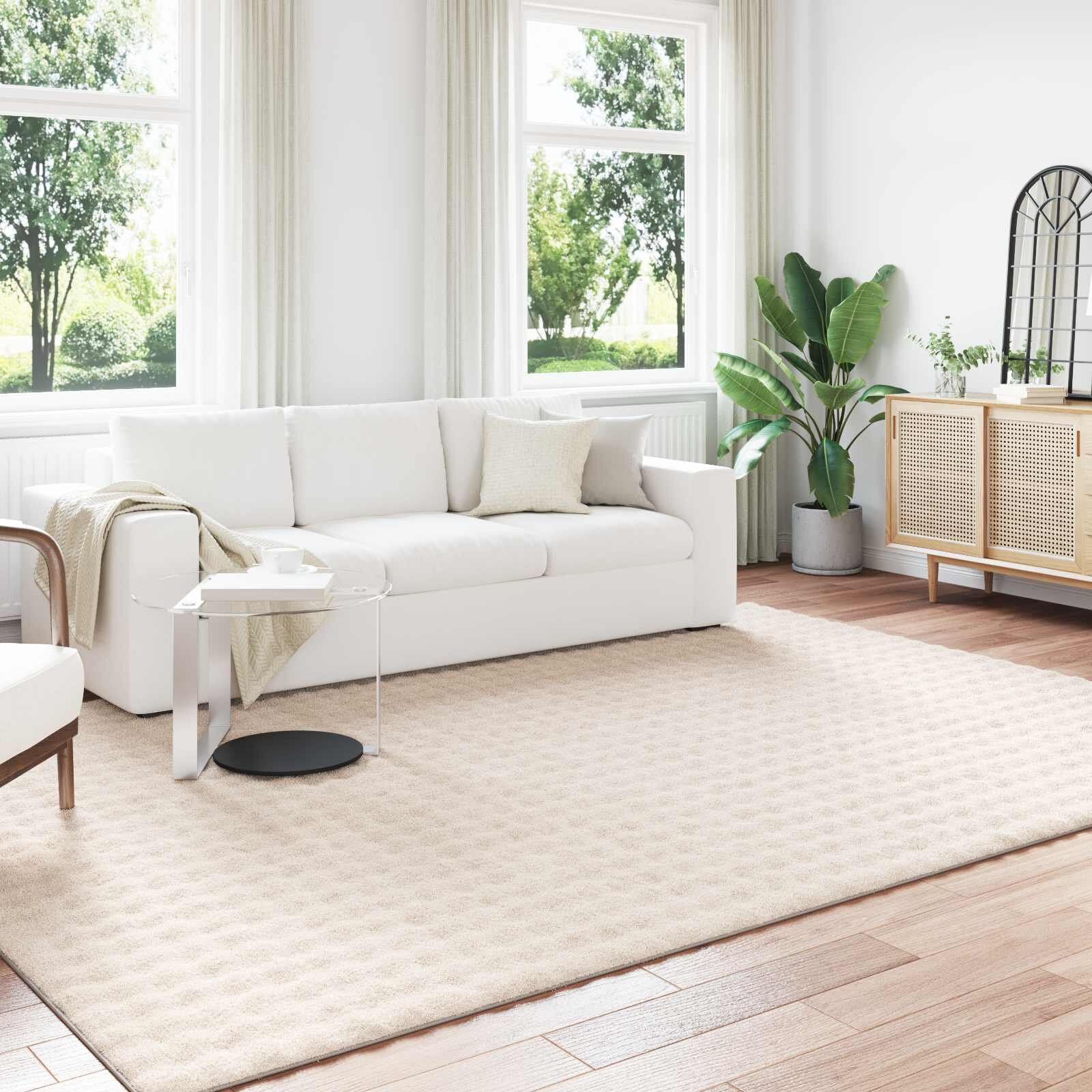 vidaXL Килими за помещение SIROLO Бежово 280 x 200 см Полиестер