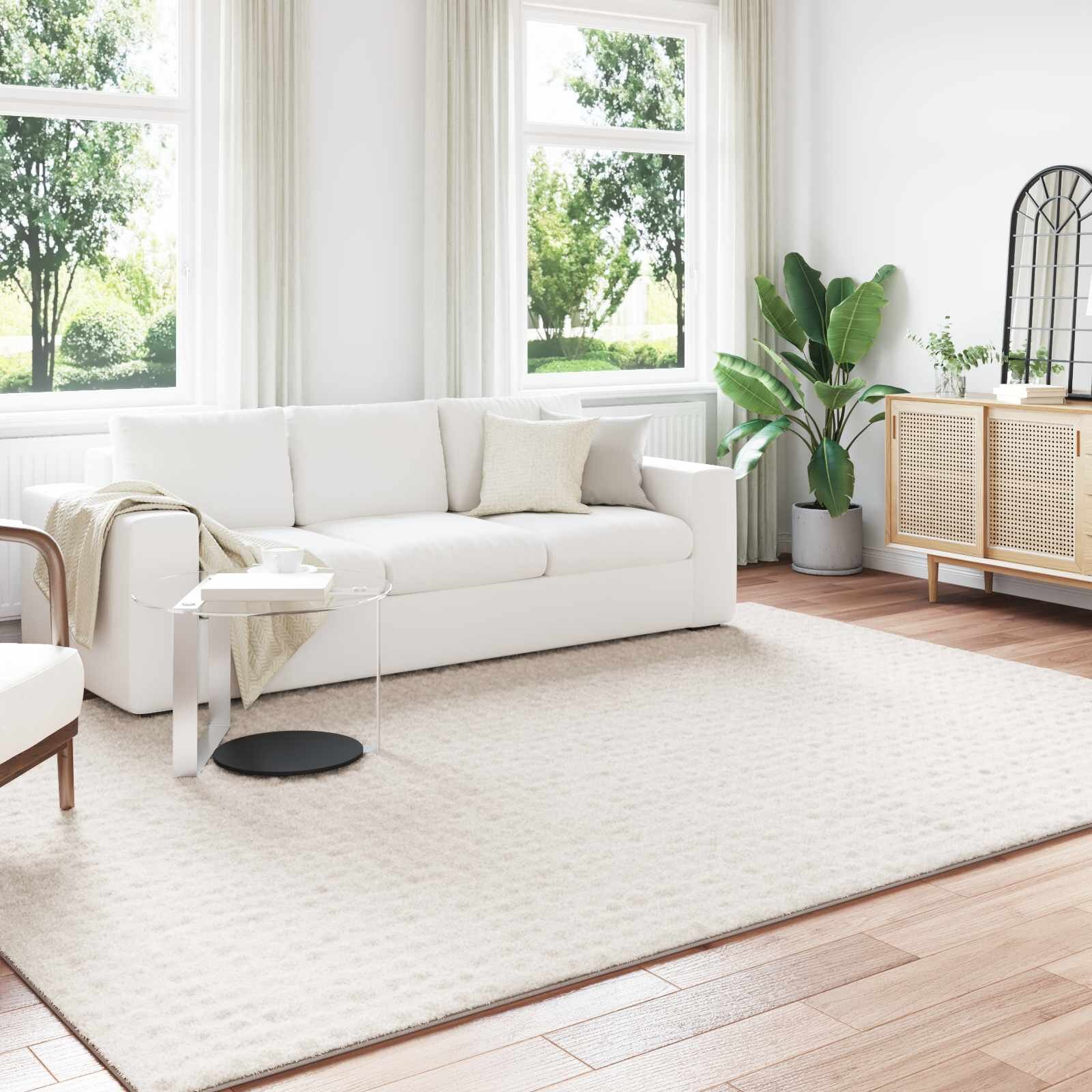 vidaXL Килими за помещение SIROLO Кремаво 340 x 240 см Полиестер