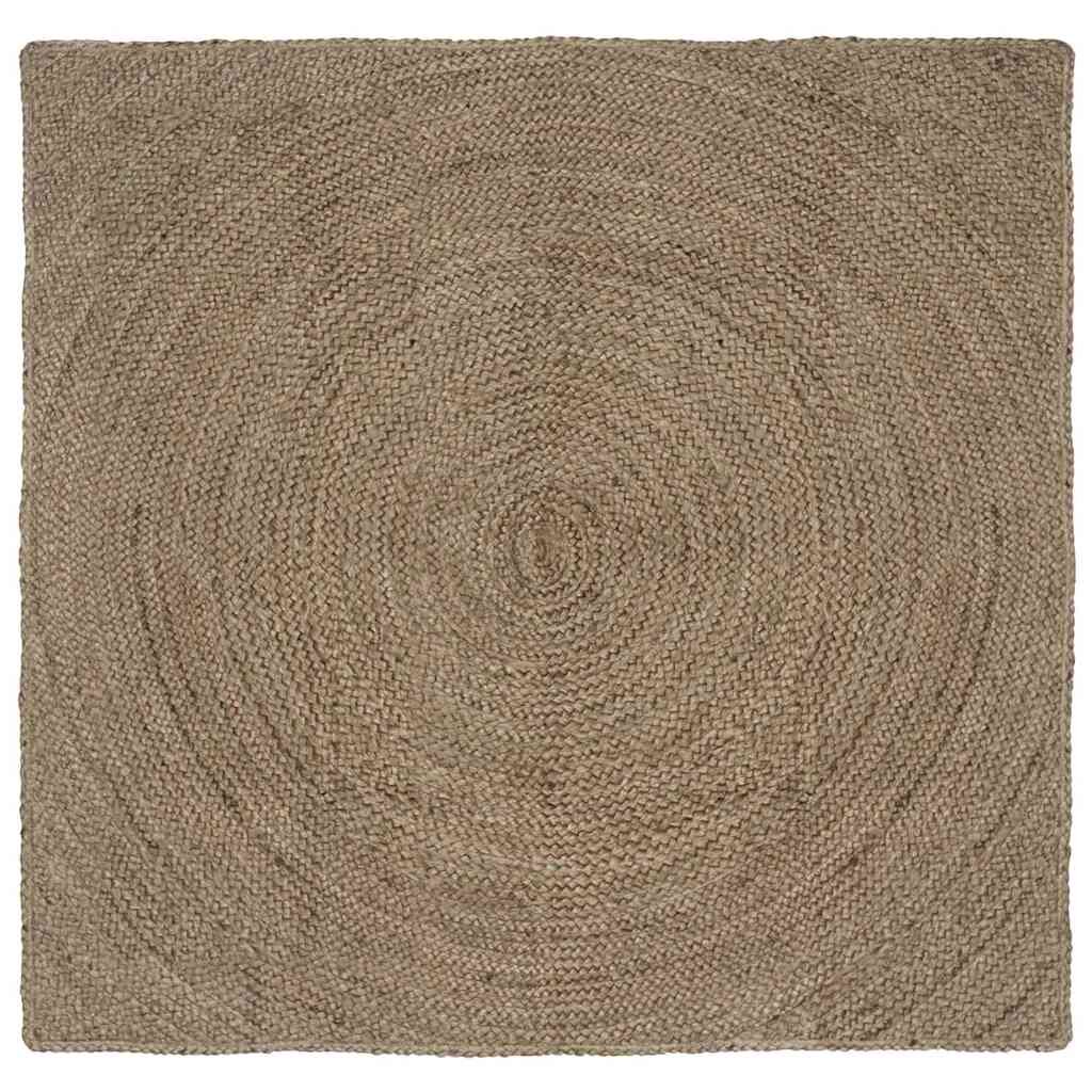 vidaXL Килими за помещение Сиво 120 x 120 cm юта