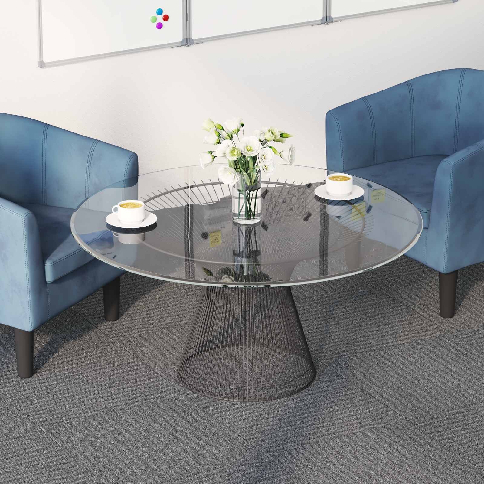 vidaXL Килимна плочка Кафяво 50 x 50 cm 36 бр. ПП и Битум