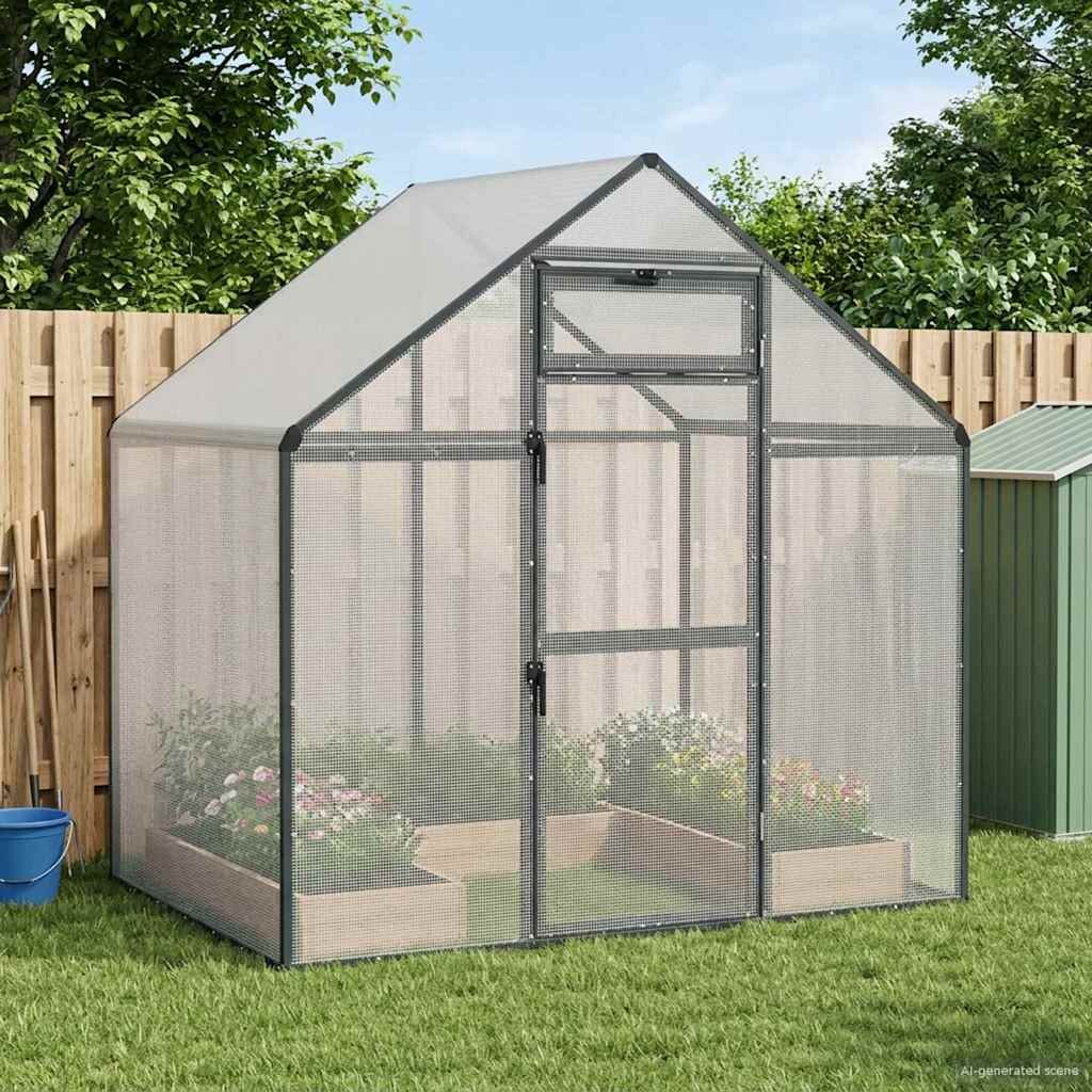 vidaXL Клетка за птици Антрацит 1815 x 112 x 1735 см