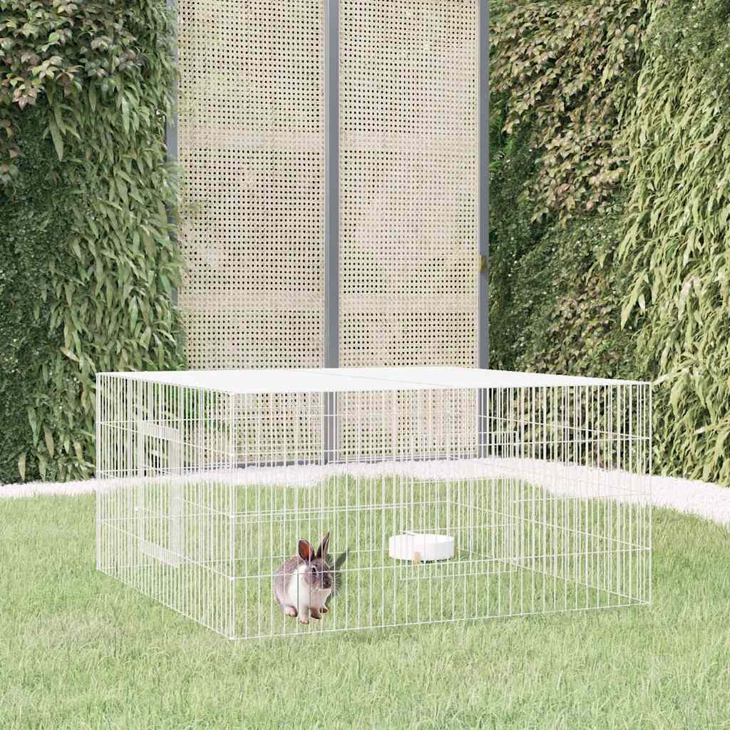 vidaXL Клетка за зайци 110x110x55 см поцинковано желязо