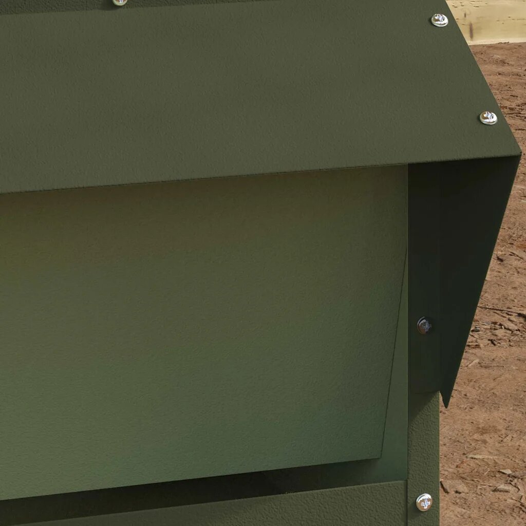 vidaXL Кокошарник Маслиненозелено 405 х 45 х 41 см 20 kg