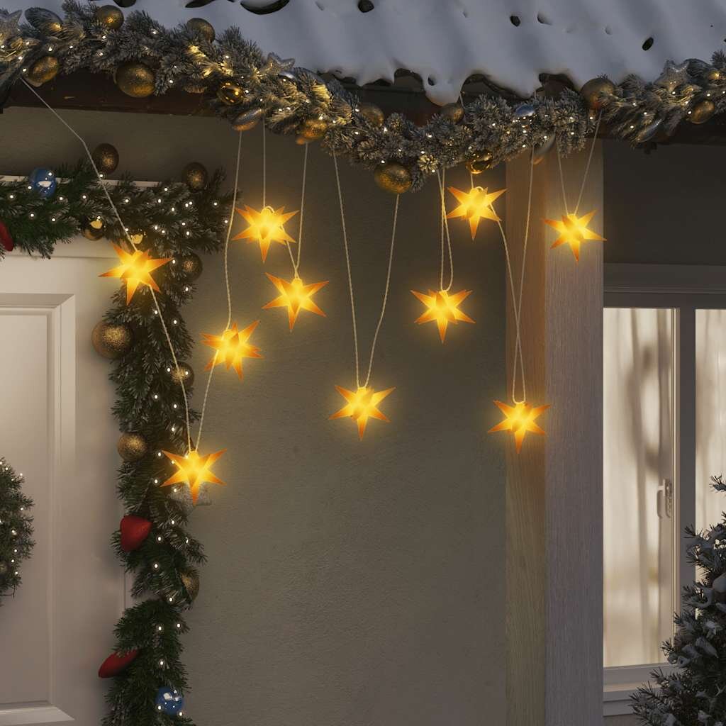 vidaXL Коледна лампички 10 LED жълти 10 см