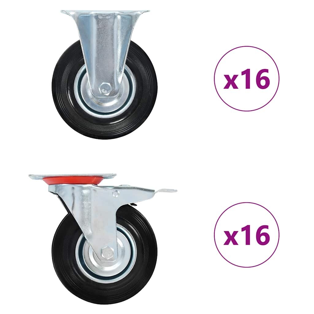 vidaXL Колела 32 бр 125 мм