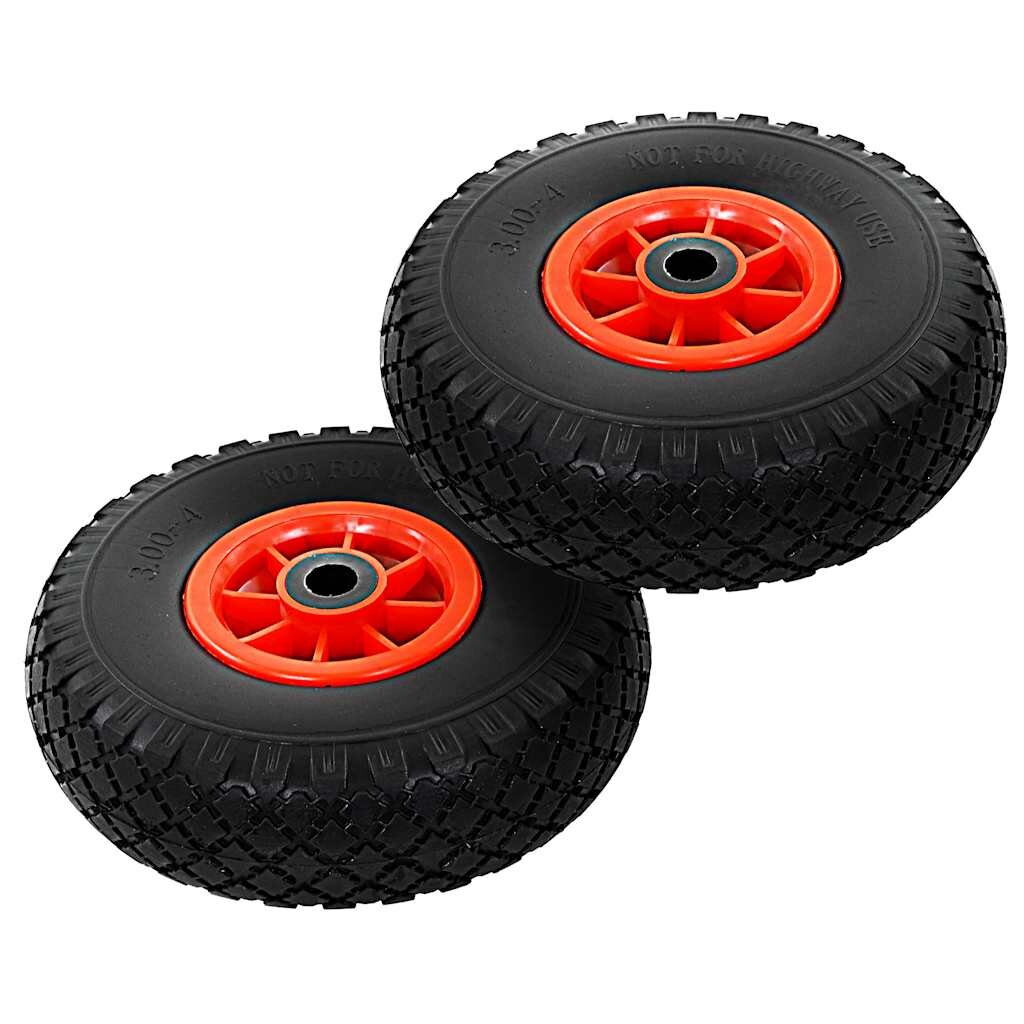vidaXL Колела за транспортна количка 2 бр твърд PU 300-4 (260x85)