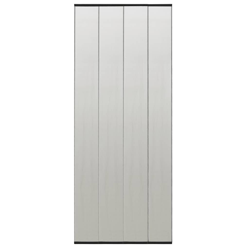 vidaXL Комарник за врата с мрежеста завеса черен 100x220 см полиестер
