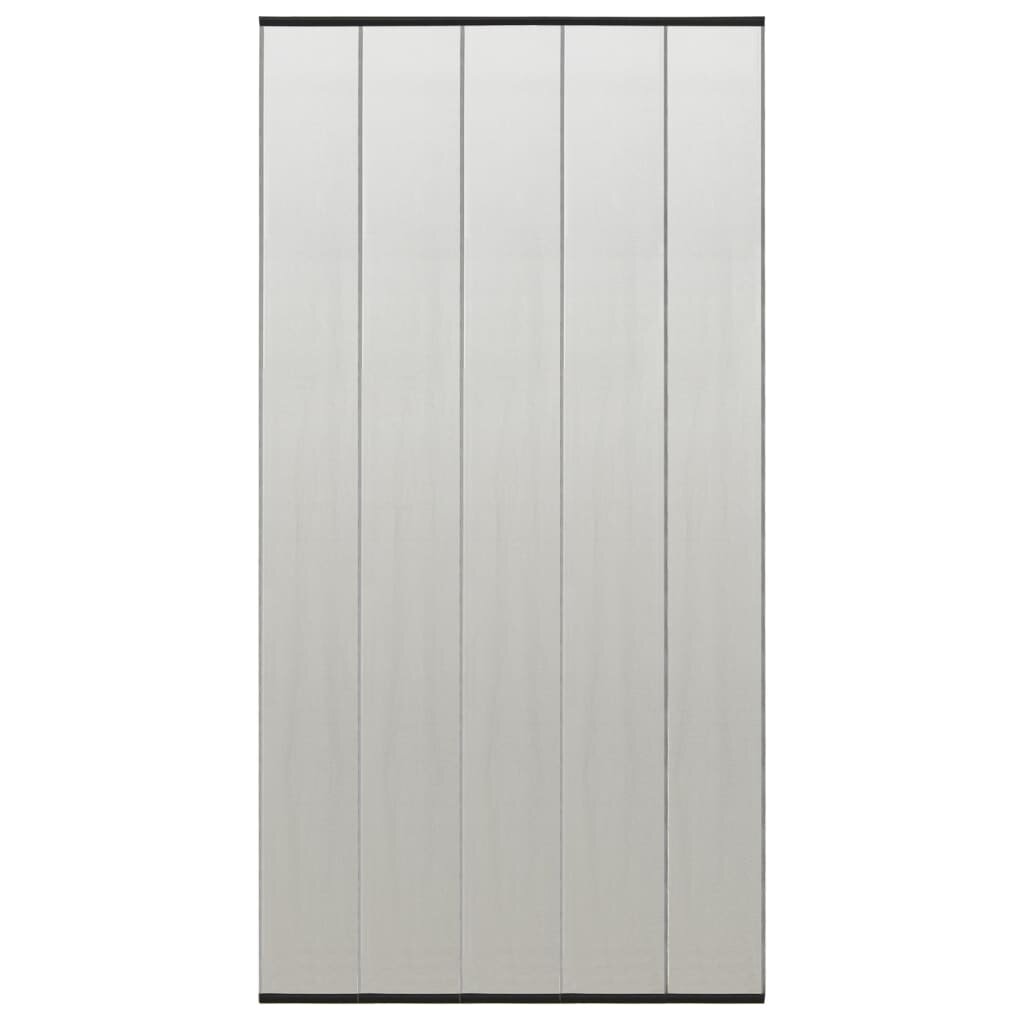 vidaXL Комарник за врата с мрежеста завеса от 5 части черен 120x240 см