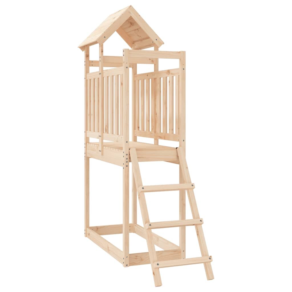 vidaXL Комбинирано детско съоръжение за игра 53x110x214 см бор масив