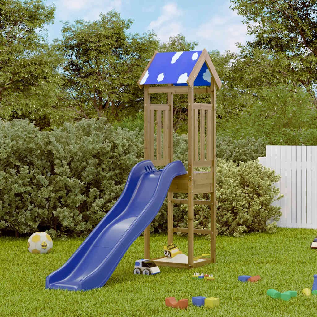 vidaXL Комбинирано детско съоръжение за игра импрегниран бор