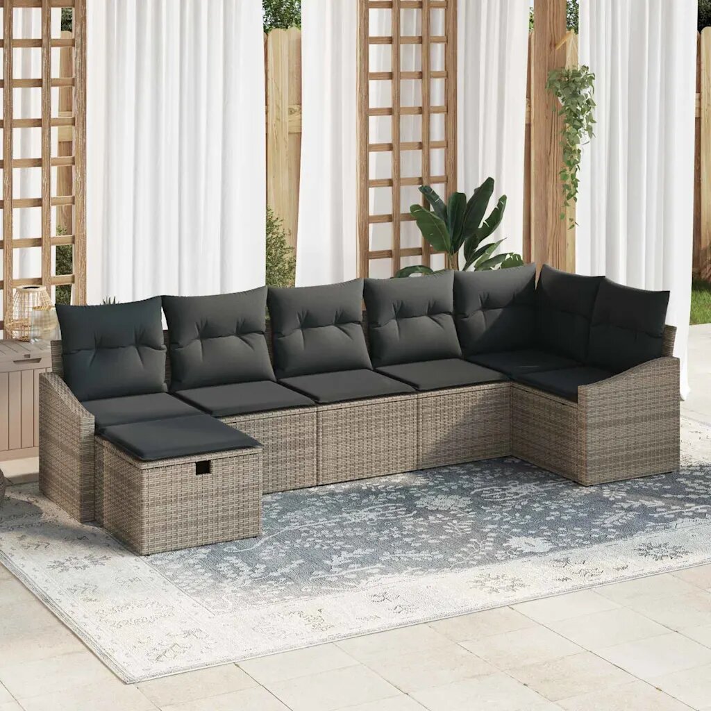 vidaXL Комплект дивани 8 бр. полиратан