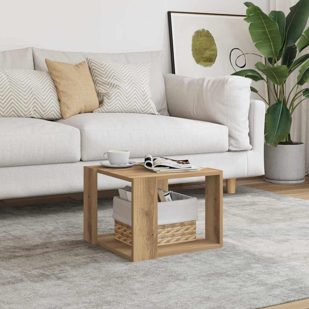 vidaXL Комплект кафе маси дъб сонома 40x40x30 см инженерно дърво