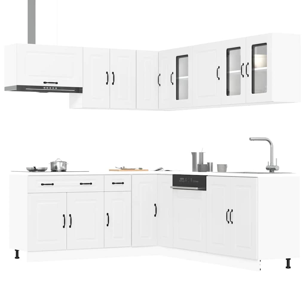 vidaXL Комплект кухненски шкафове от 11 части Kalmar инженерно дърво