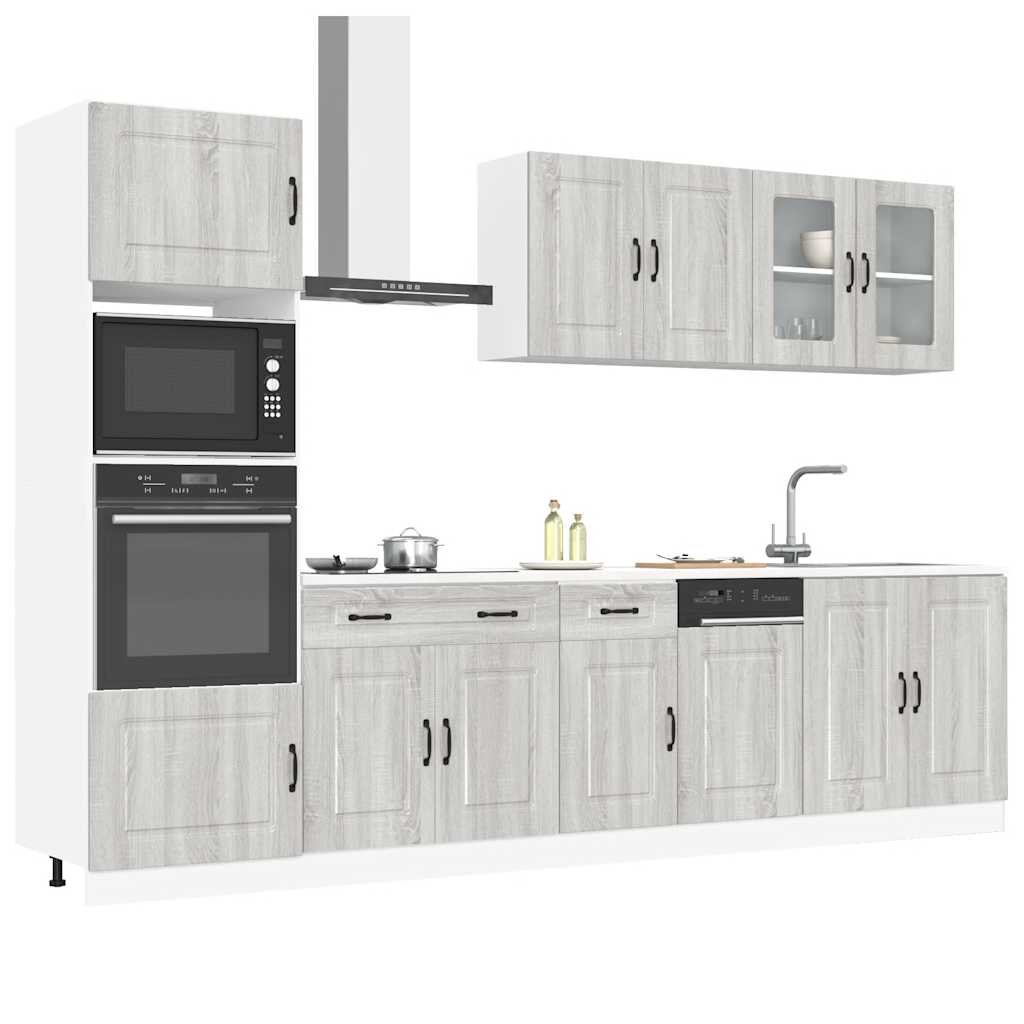 vidaXL Комплект кухненски шкафове от 7 части Kalmar инженерно дърво