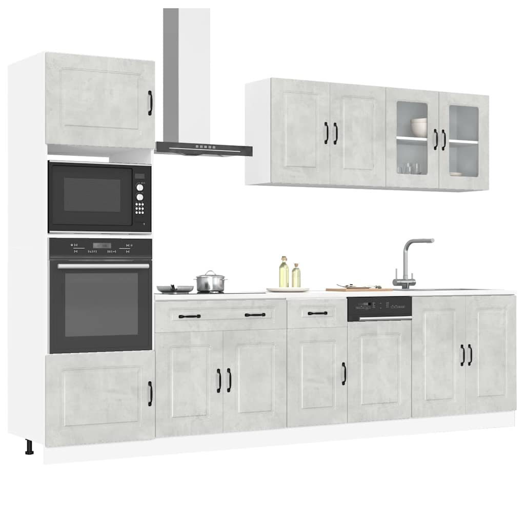 vidaXL Комплект кухненски шкафове от 7 части Kalmar инженерно дърво