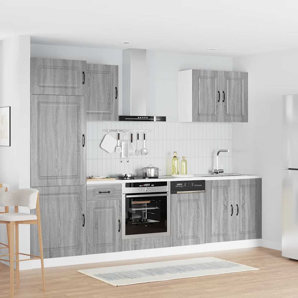 vidaXL Комплект кухненски шкафове от 7 части Kalmar инженерно дърво