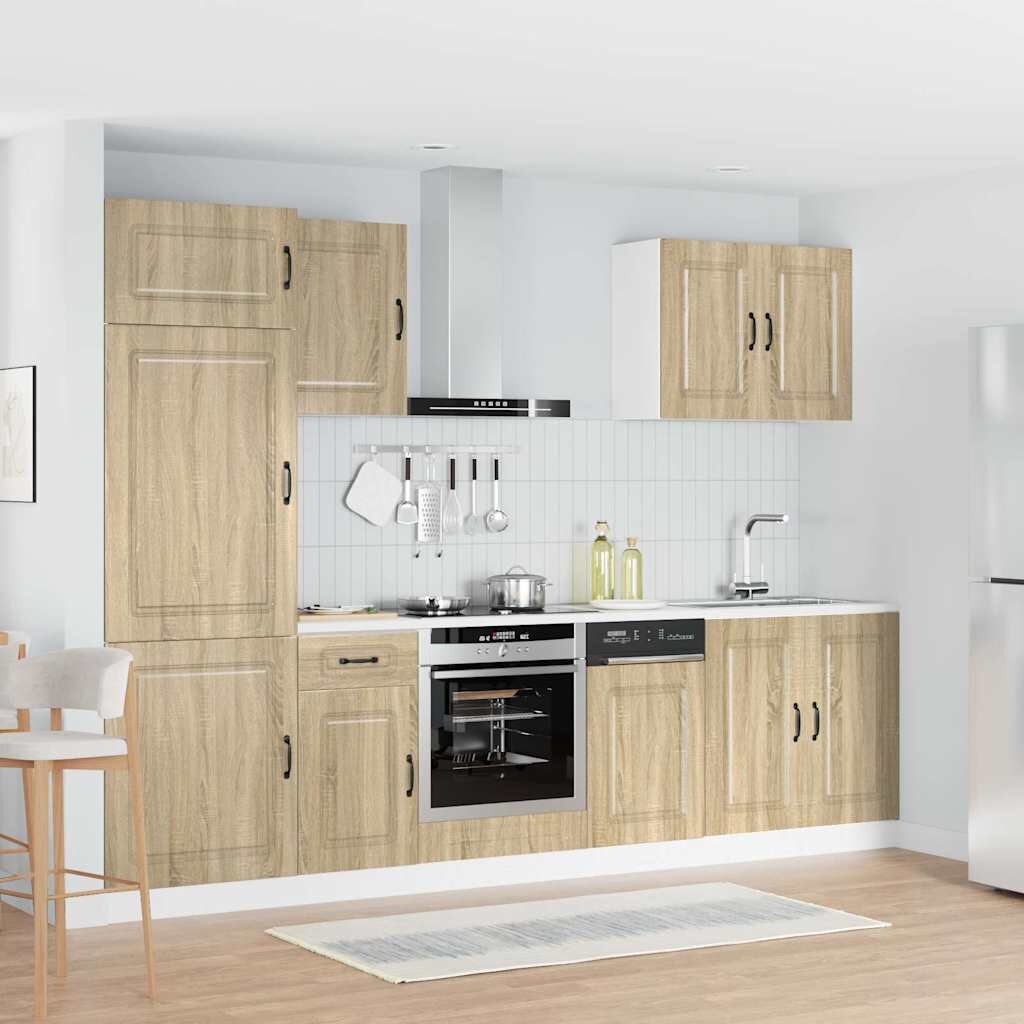 vidaXL Комплект кухненски шкафове от 7 части Kalmar инженерно дърво