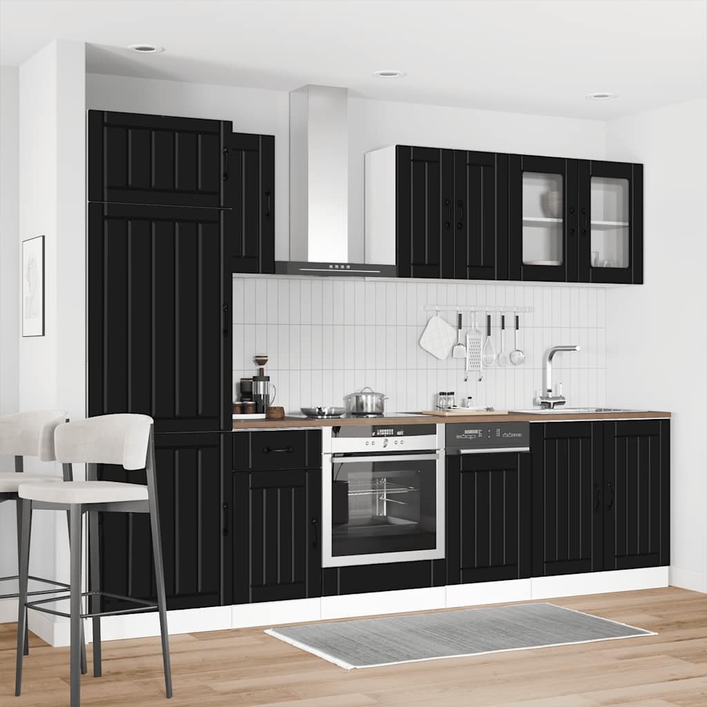 vidaXL Комплект кухненски шкафове от 8 части Kalmar инженерно дърво