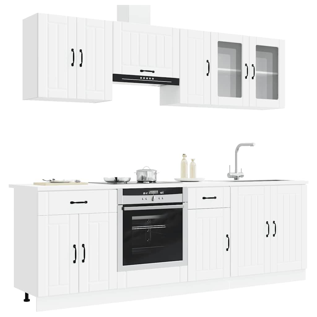 vidaXL Комплект кухненски шкафове от 8 части Kalmar инженерно дърво