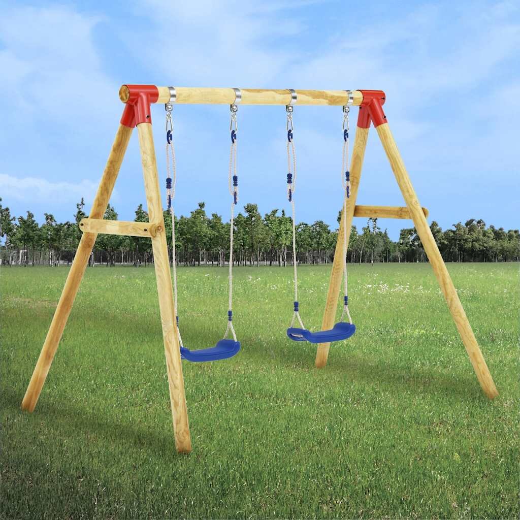 vidaXL Комплект люлки 230x130x166 см борово дърво