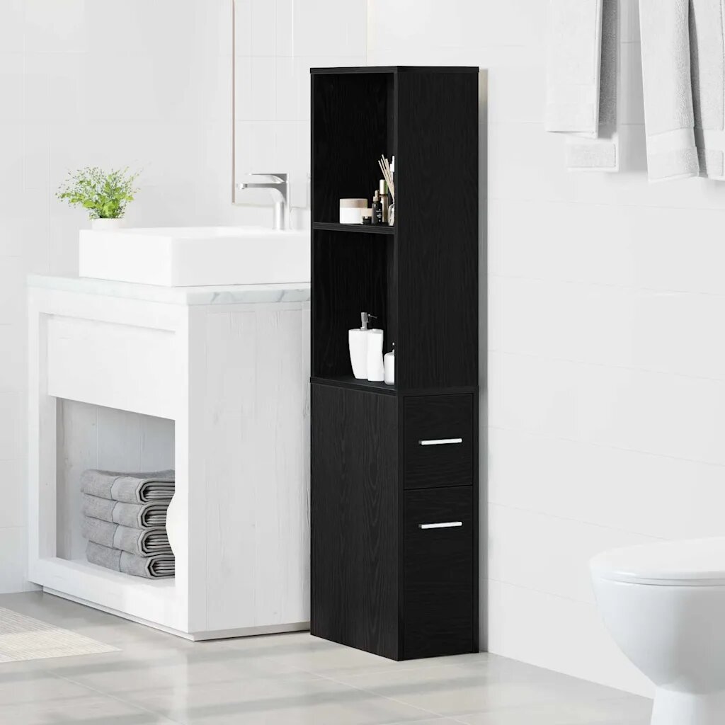 vidaXL Комплект мебели за баня 22 x 41 x 135 см Инженерна дървесина