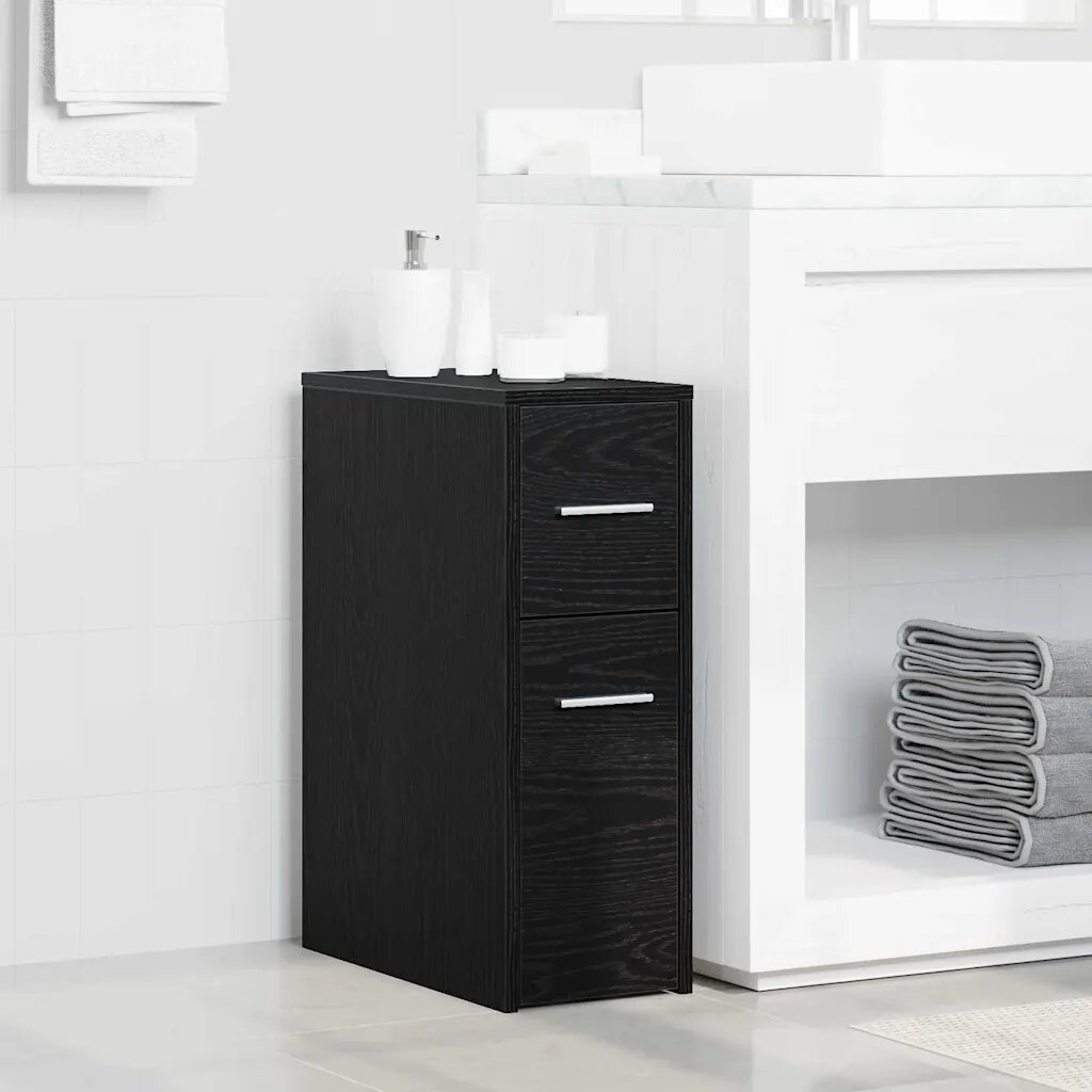vidaXL Комплект мебели за баня 22 x 44 x 61.5 см Инженерна дървесина