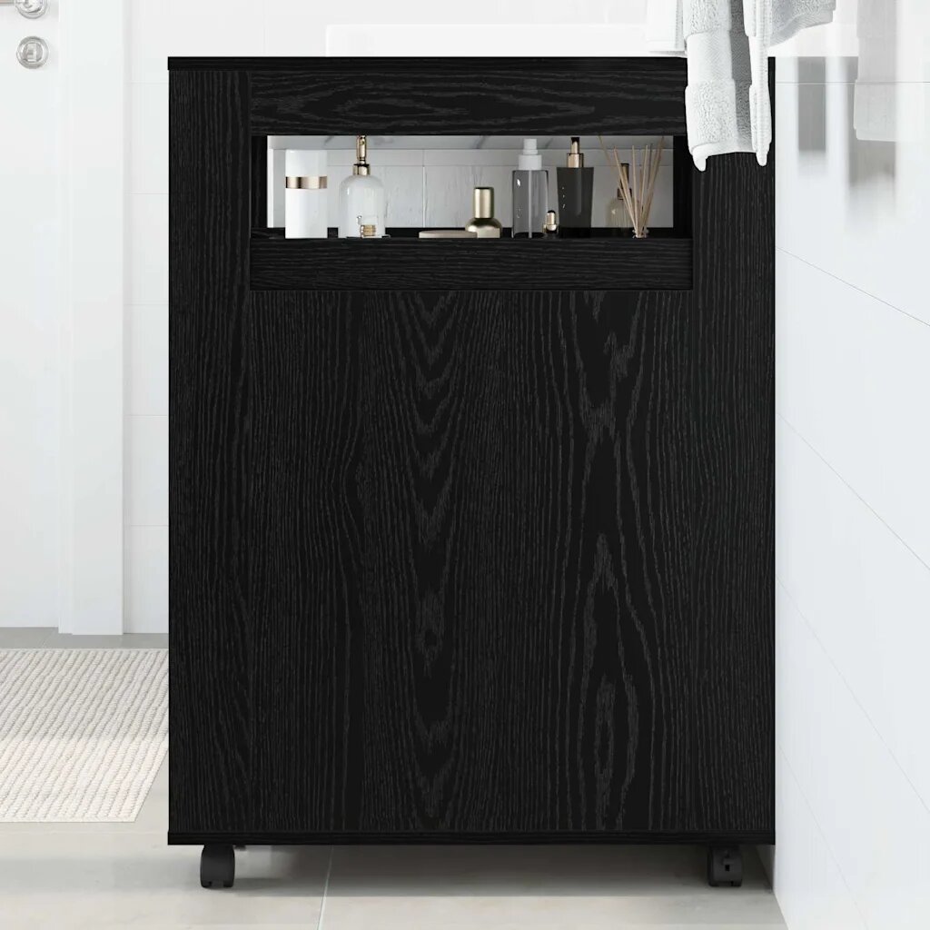 vidaXL Комплект мебели за баня 65 x 23 x 87 см Инженерна дървесина