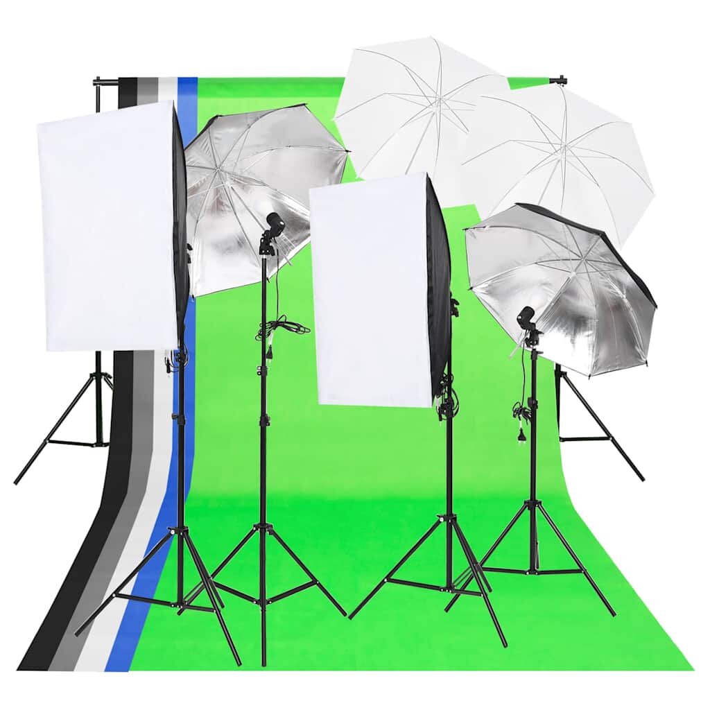 vidaXL Комплект осветление за фотостудио