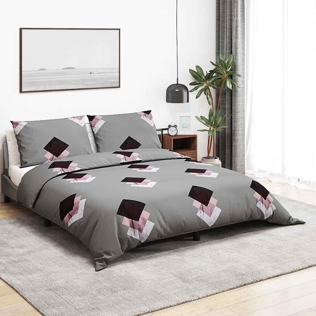 vidaXL Комплект плик за завивка многоцветен 240x220 см памук
