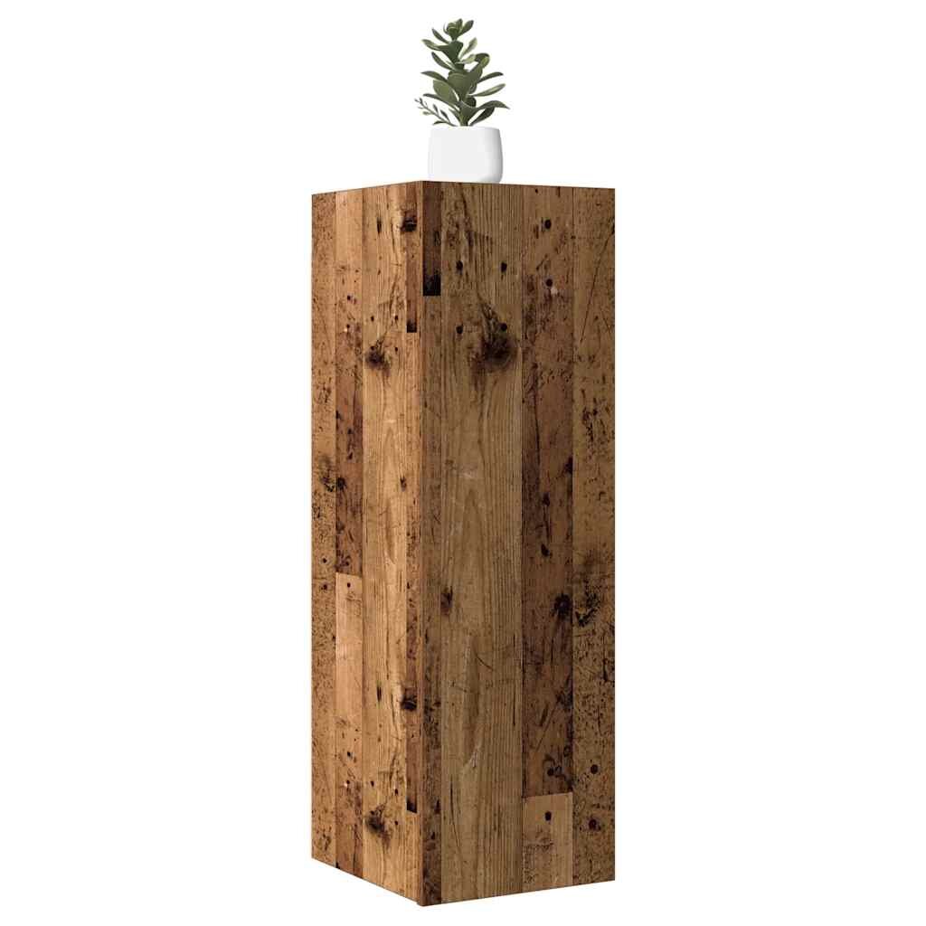 vidaXL Комплект шкаф за телевизор от 2 части Старо дърво 305x30x90 cm