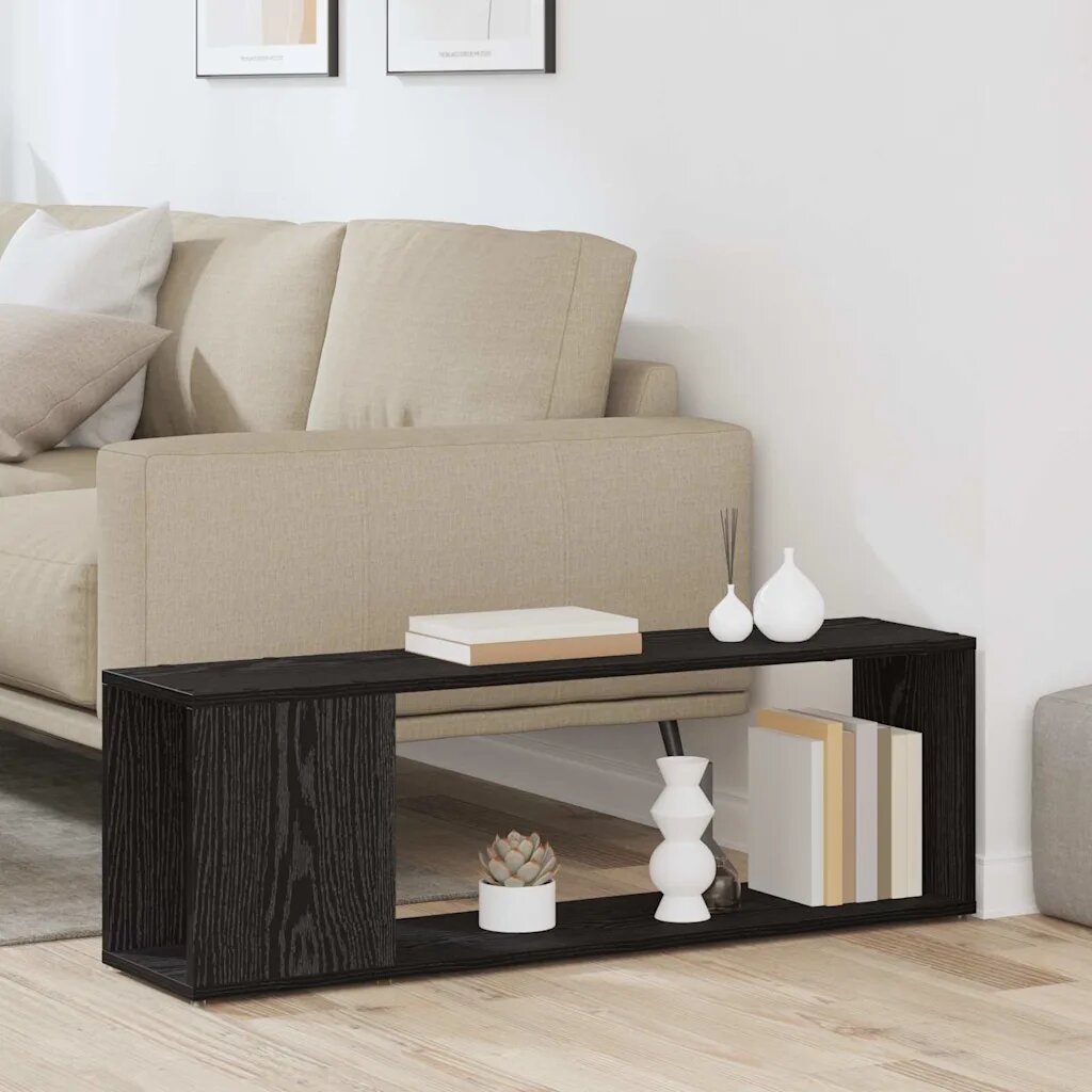 vidaXL Комплект ТВ шкаф 100 x 24 x 63 cm Черно Инженерна дървесина