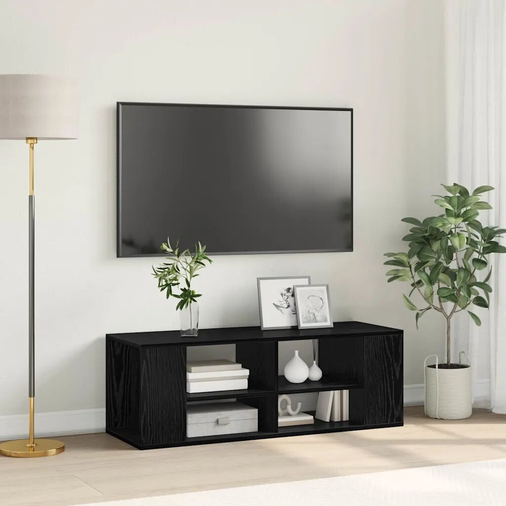 vidaXL Комплект ТВ шкаф 102 x 35 x 35 cm Черния дъб