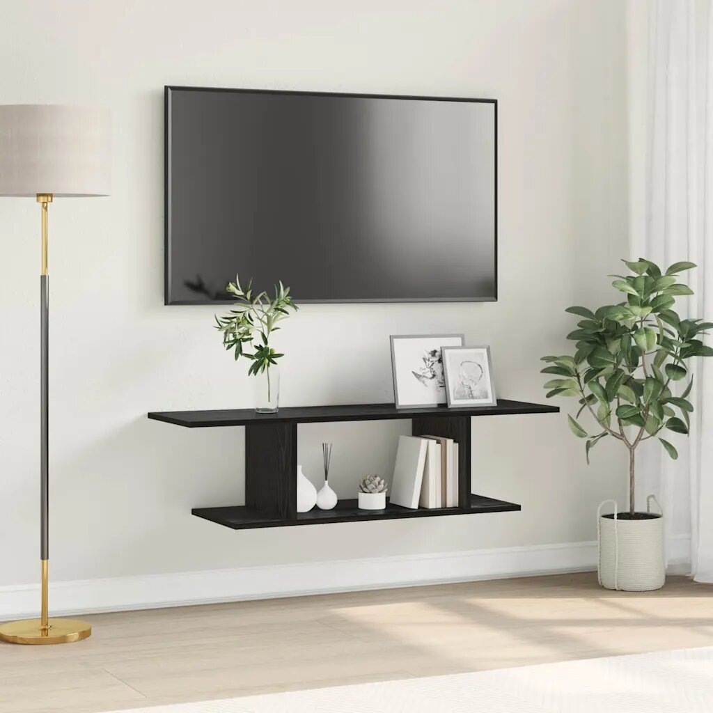 vidaXL Комплект ТВ шкаф 103 x 30 x 265 см Черно Инженерна дървесина