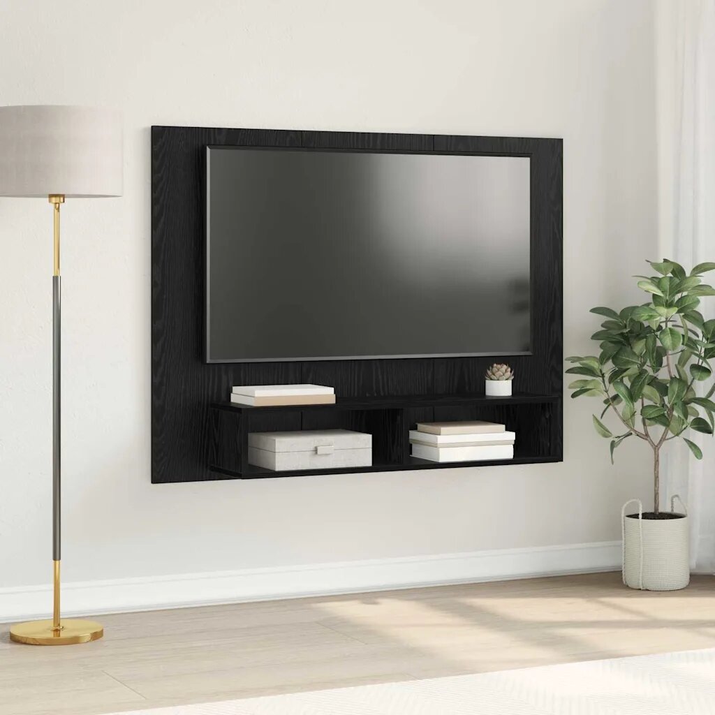 vidaXL Комплект ТВ шкаф 120 x 235 x 90 см Черния дъб