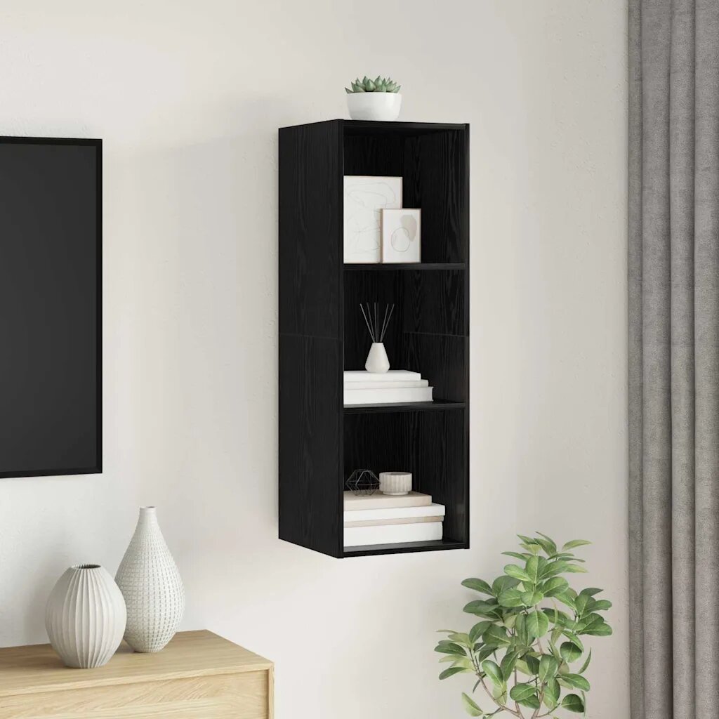 vidaXL Комплект ТВ шкаф 37 x 37 x 107 см Черния дъб