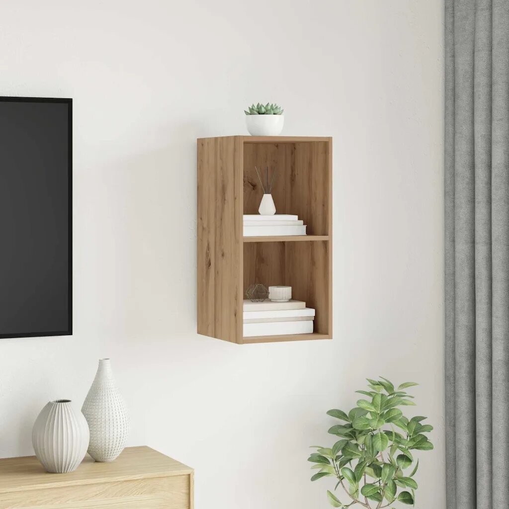 vidaXL Комплект ТВ шкаф 37 x 37 x 72 см Дъб Инженерна дървесина