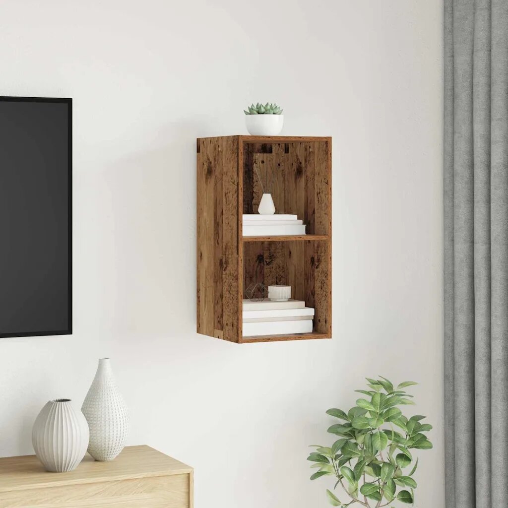 vidaXL Комплект ТВ шкаф 37 x 37 x 72 см Старо дърво