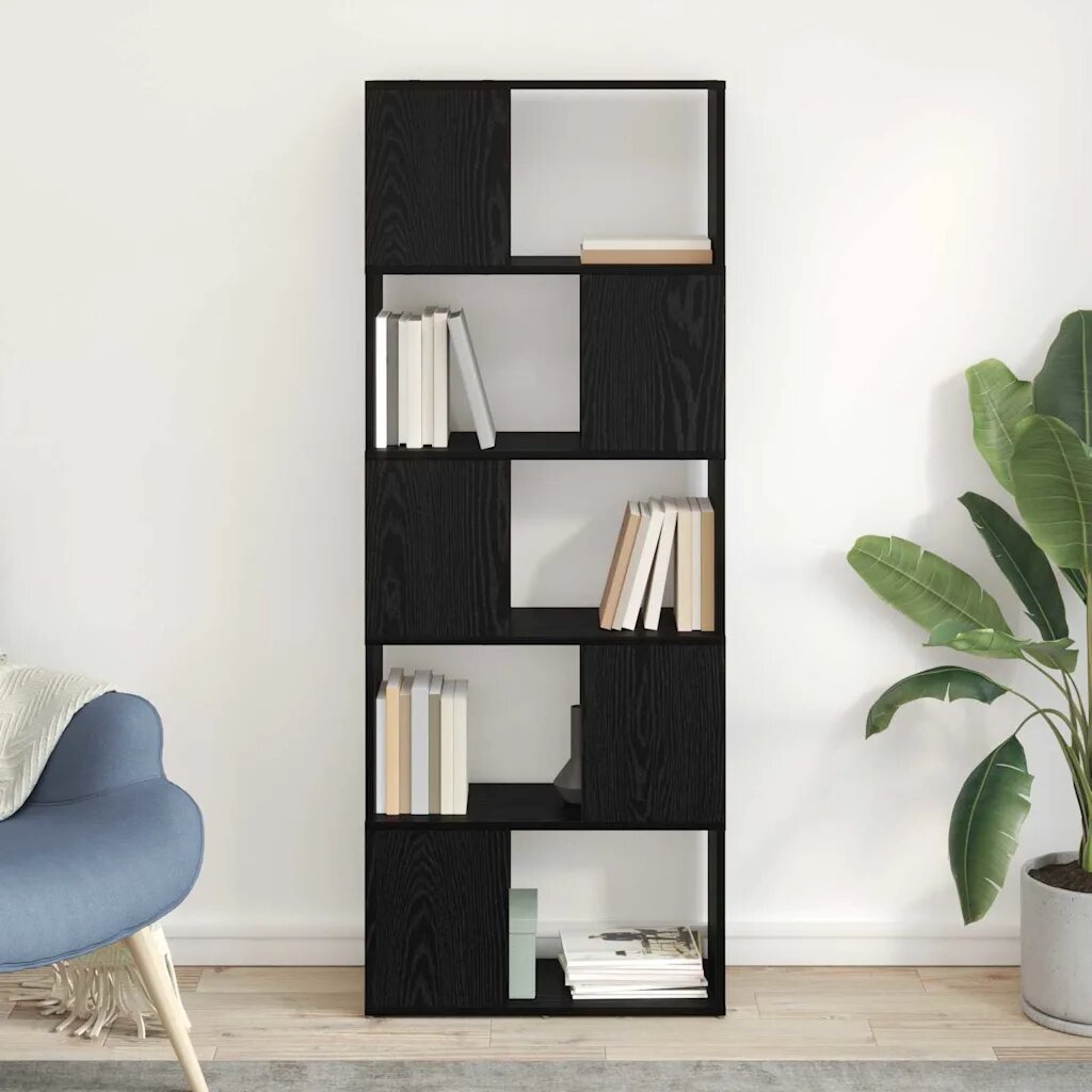 vidaXL Комплект ТВ шкаф 60 x 24 x 156 см Черно Инженерна дървесина